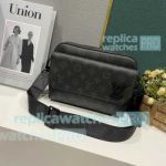 Copy L---V Black Monogram Fastline Messenger Bag 